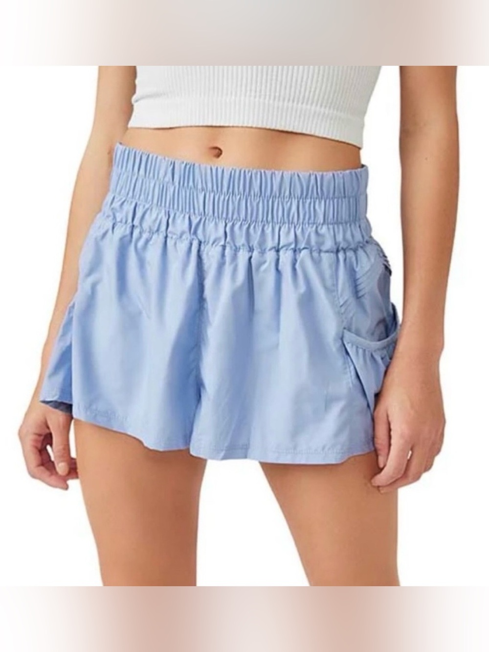 FP Movement Free People The Way Home Shorts Blue Women’s S Athletic Running
